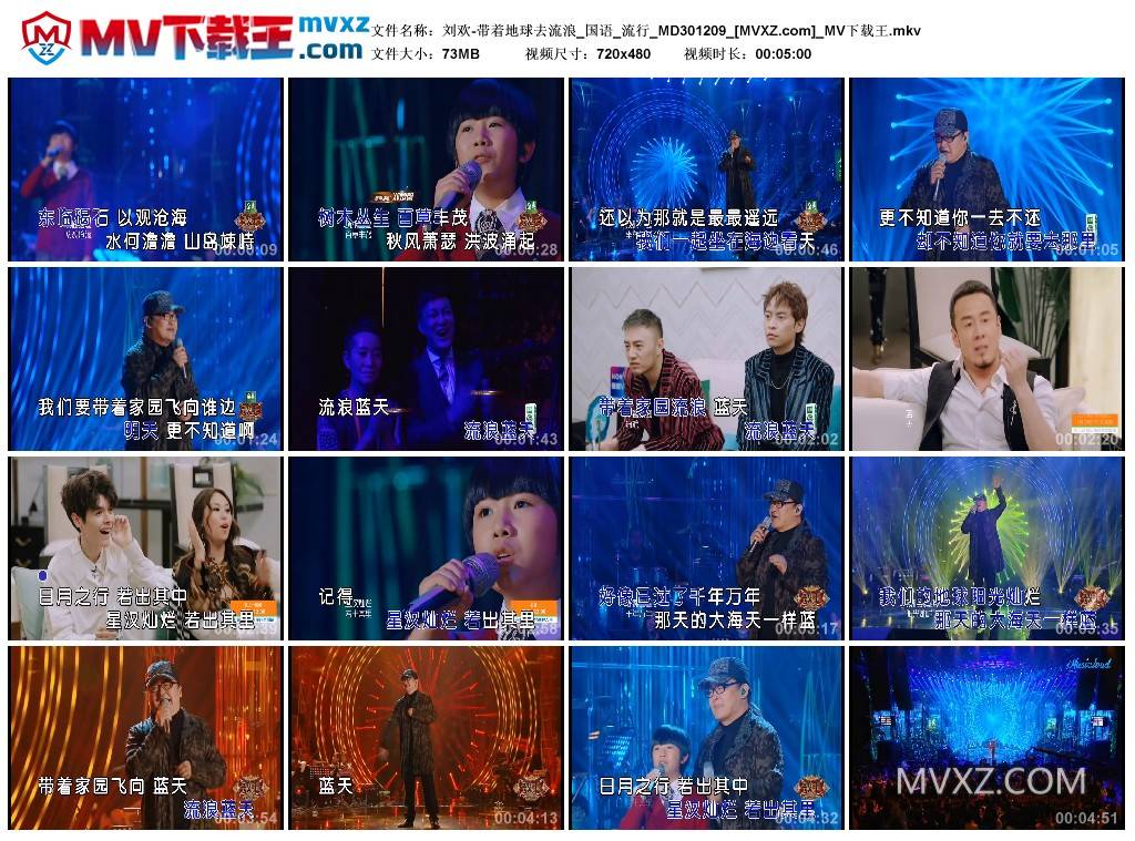 刘欢-带着地球去流浪_国语_流行_MD301209